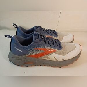 Brooks Cascadia 17 Men’s Sz 10M Trail Running Shoes Blue/Navy/Firecracker